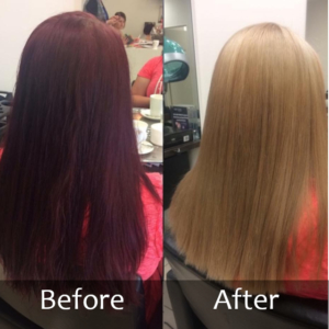 Hair Scene - Before and After Colour Correction